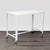 Modern Cb2 Go Kart White Modern Rolling Desk With Metal Frame For Sale - Image 3 of 7