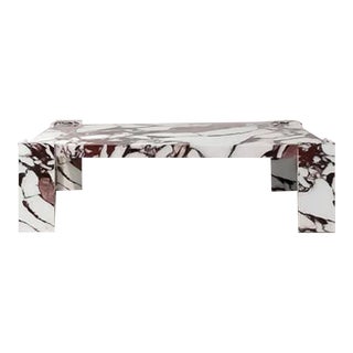Enigma Calacatta Viola Marble Coffee Table 47" For Sale