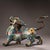 Traditional Gilt Bronze Cloisonné Enamel Mythical Beast Figure For Sale - Image 3 of 9