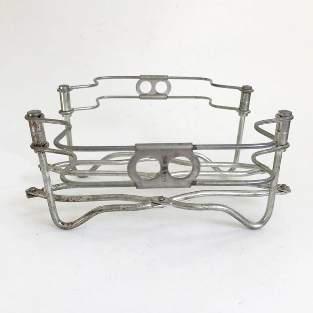 Late 20th Century Vintage Metal Folding Expanding Trivet With Handles