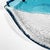 Late 20th Century Vintage Modern Fish Plate Textured Blue Art Glass Serving Dish For Sale - Image 5 of 9