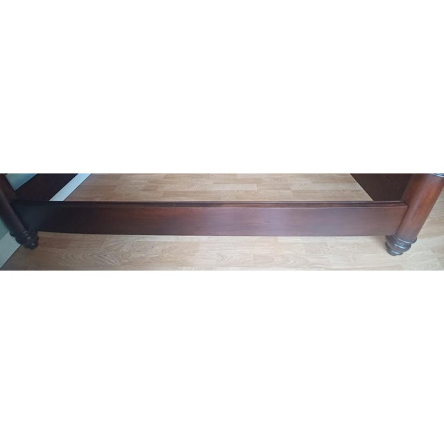 Brown Mahogany Canopy Georgian Bed King by Baker Furniture / Milling Road For Sale - Image 8 of 12