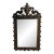 Early 20th Century French Cast Brass Heraldic Mirror With Dragons & Coat of Arms For Sale