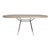 Mid Century Hammered Textured Base With Reclaimed Elm Table Top For Sale