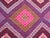Textile Mid 20th Century Amethyst Color Turkish Handmade Boho Area Jejim Kilim Rug For Sale - Image 7 of 11