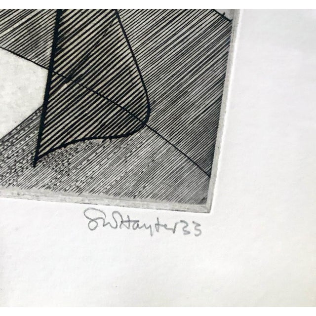 Modern Stanley Hayter Etching Hand Sign Ltd. Edition 73/100 in Archival Frame For Sale - Image 3 of 5