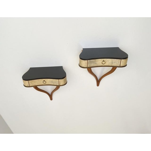 Vintage Wall Consoles, 1950s, Set of 2 For Sale - Image 6 of 6