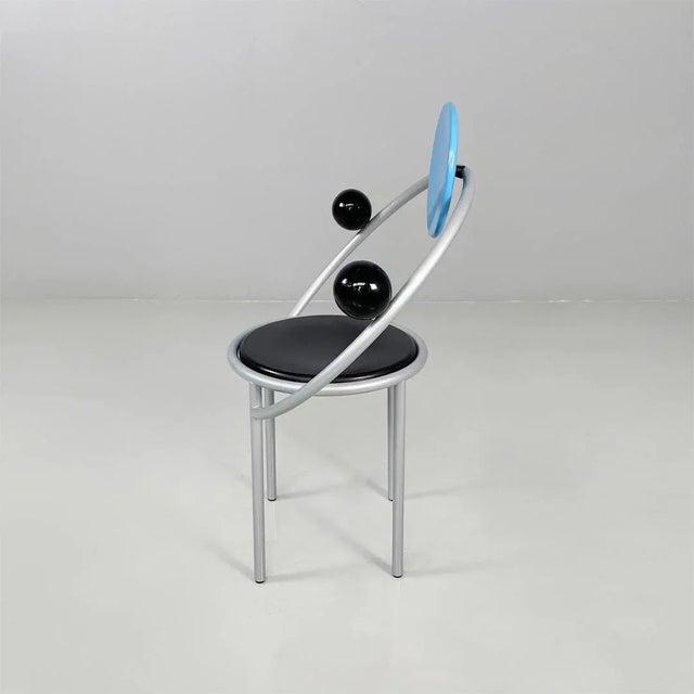Wood Italian Modern First Chair in Metal and Wood by Michele De Lucchi, 1983 For Sale - Image 7 of 18