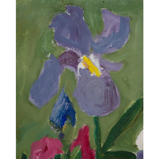 "Still Life With Flowers" Painting by Bryan Wilson 3 Ft. 1960 For Sale - Image 12 of 18