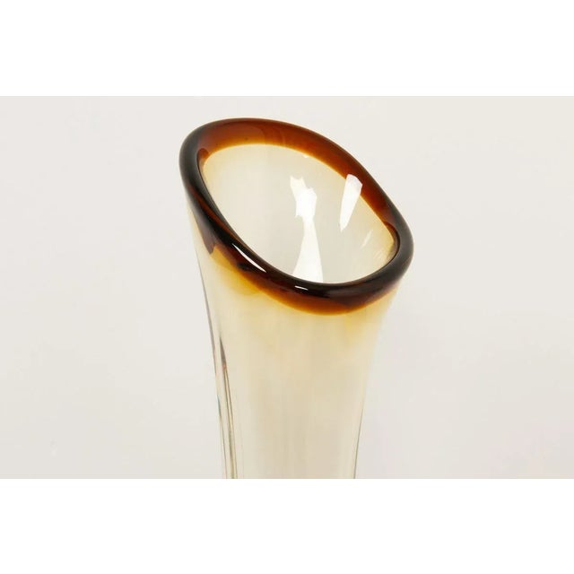 Mid-Century Swedish Glass Vase For Sale - Image 6 of 15