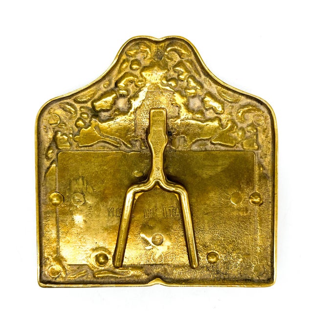 Vintage Italian Brass Business Card Holder – Hollywood Regency / Rococo Revival For Sale - Image 11 of 13