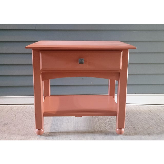 Wood Ethan Allen End Table For Sale - Image 7 of 9
