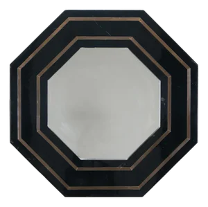 Mirror Brass and Lacquer from Jean-Claude Mahey, 1970s
