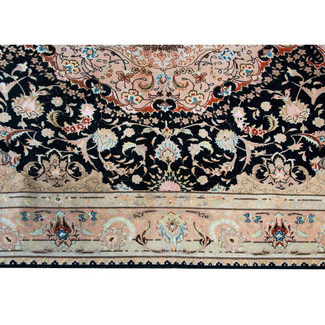 Vintage Persian Tabriz Rug For Sale - Image 9 of 15