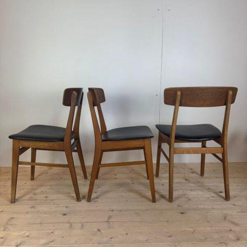 Vintage Teak Dining Chairs, Denmark, 1960s, Set of 6 For Sale - Image 3 of 7