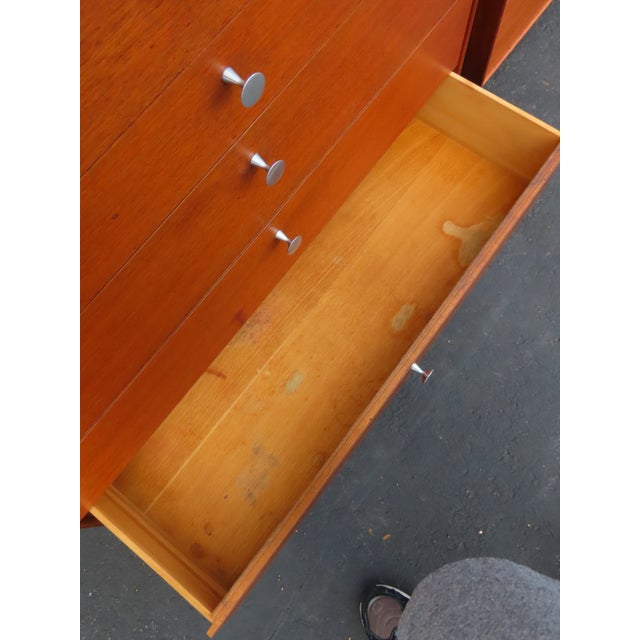 George Nelson for Herman Miller Mid Century Tall Chest of Drawers a Pair 6594 For Sale - Image 13 of 18
