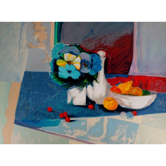 Claude HEMERET (1929) Summer Table Original color lithograph Signed in pencil On wove paper, 76 x 58 cm (approx. 30 x 23...