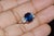 Metal Gia Certified Natural 5.11cts VVS F Diamond Royal Blue Sapphire 950 Platinum 3 Stone Ring, Size 6.75 For Sale - Image 7 of 12