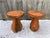 Mid 20th Century Rustic Solid Teak Wood Mushroom Tables - a Pair For Sale - Image 12 of 12