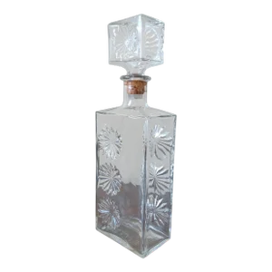 1960s "Mad Men" Style Heavy Glass Decanter