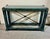Neoclassical Vintage Neoclassical Verdigris Wood, Brass and Glass Tiered Console Table For Sale - Image 3 of 11