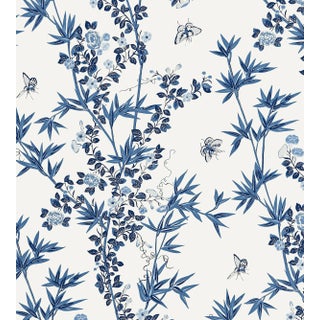 The House of Scalamandre Jardin De Chine Wallcovering, Porcelain For Sale