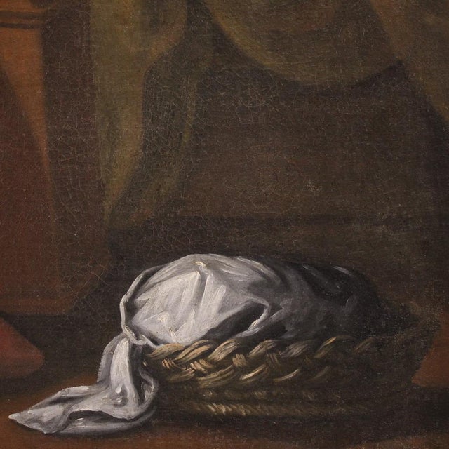 Italian Artist, Holy Family with Sleeping Saint Joseph, 1610, Oil on Canvas, Framed For Sale - Image 11 of 16