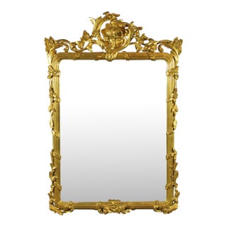 Louis XVI Style Gilt-Wood Mirror For Sale