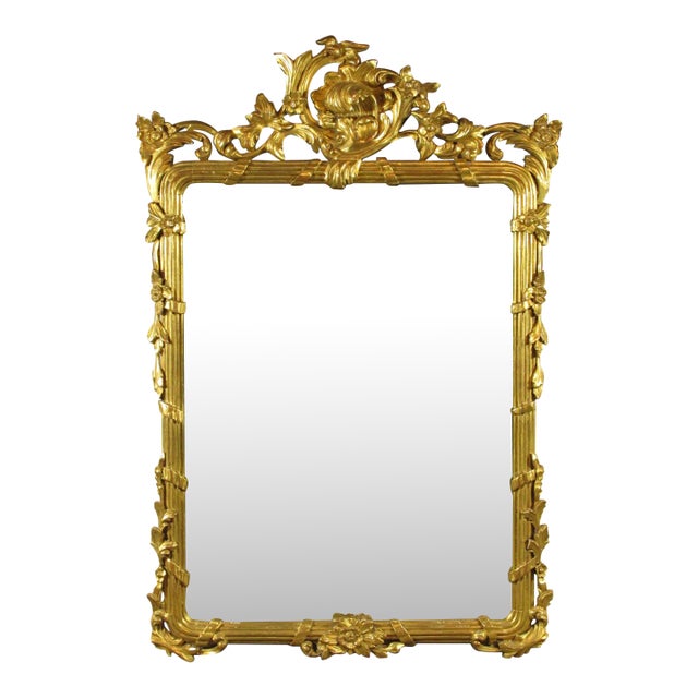 Louis XVI Style Gilt-Wood Mirror For Sale