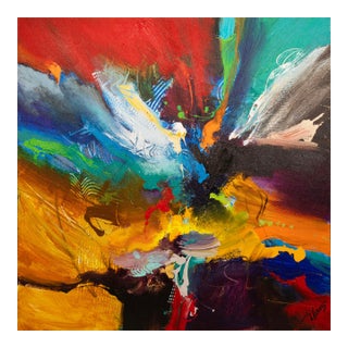 Jonas Gerard - Presence Is (2007) Singed Acrylic on Canvas Contemporary Painting For Sale
