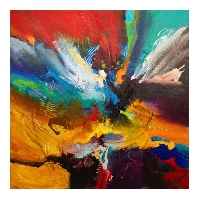 Jonas Gerard - Presence Is (2007) Singed Acrylic on Canvas Contemporary Painting For Sale