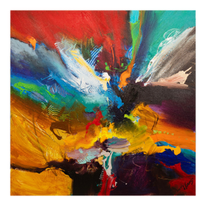 Jonas Gerard - Presence Is (2007) Singed Acrylic on Canvas Contemporary Painting