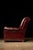 Metal Vintage Tufted Leather Chesterfield Armchair and Ottoman Set in Burgundy For Sale - Image 7 of 12