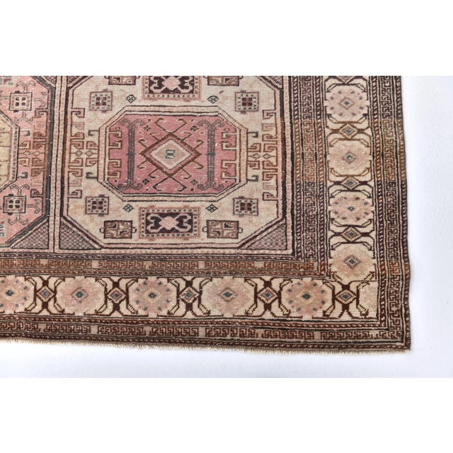 Red Large Vintage Turkish Rug in Wool For Sale - Image 8 of 12