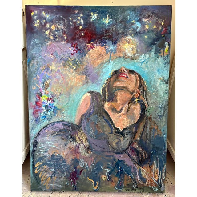 2020s “Dreaming”, Original Oil Painting, by Van Ness For Sale - Image 5 of 5