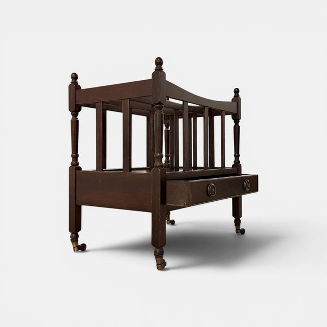 Danish Canterbury with Drawer For Sale - Image 5 of 9