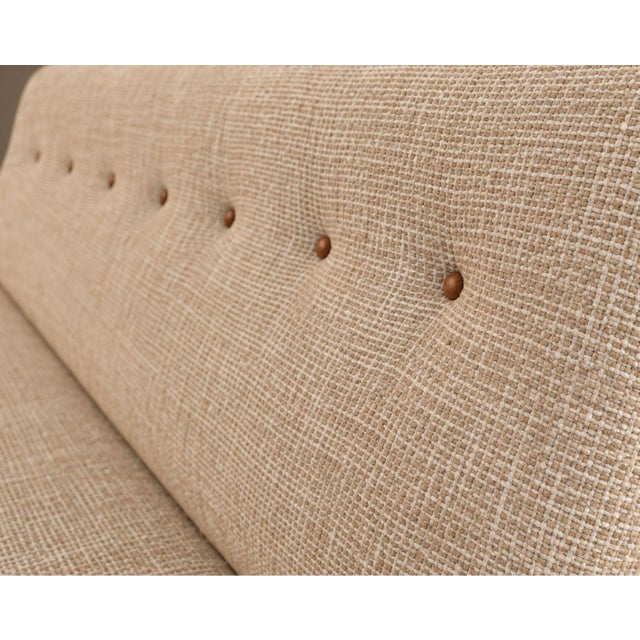 Mid-Century Modern Walnut Floating Sofa, Model U-150 by Jens Risom, Circa 1950s For Sale In New York - Image 6 of 8
