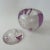 Plastic Post Modern Spherical Clear and Purple Bubble Swirl Lucite Lidded Bowl Sculpture For Sale - Image 7 of 12
