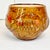 This American Folk Art ceramic planter is finished in a rustic Southwestern palette of browns and orange splatter. The...