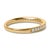 Envelop your finger in the timeless elegance of this 14K yellow gold wedding band, where the past and present blend...