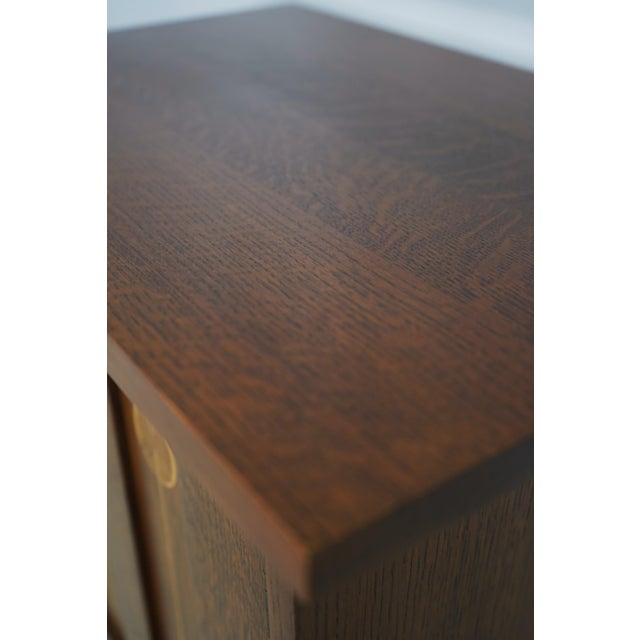 Stickley Harvey Ellis 1 Door Inlaid Cabinet For Sale - Image 10 of 17