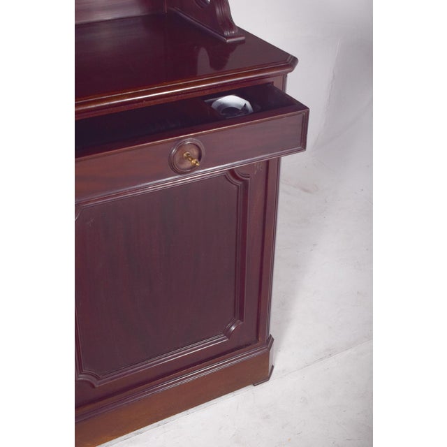 Wood Antique English High Rise Sideboard For Sale - Image 7 of 9