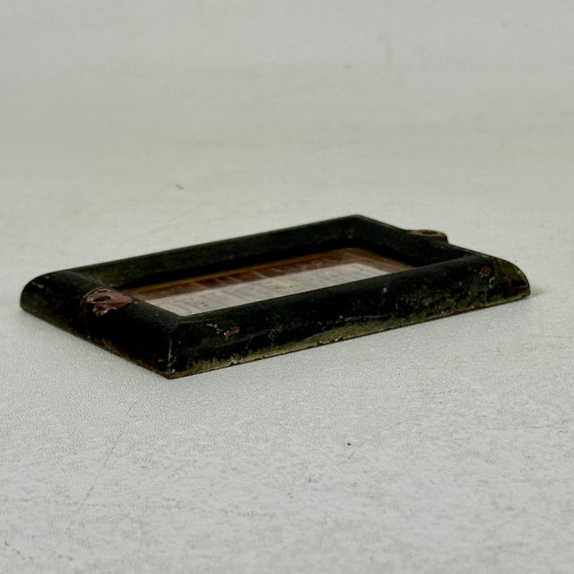 Rare Late 19th Century Antique Small Cast Iron Plaque Sign Stating "Office Bell" For Sale - Image 9 of 11