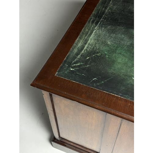 English Desk with Green Leather For Sale - Image 10 of 18