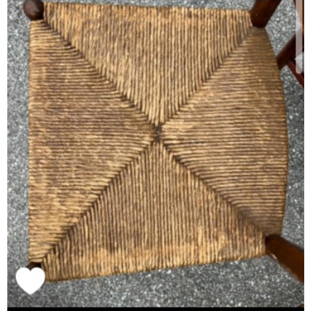 1950s Rustic French Mid-Century Modern Dining Chairs, Style of Charlotte Perriand For Sale In West Palm - Image 6 of 7