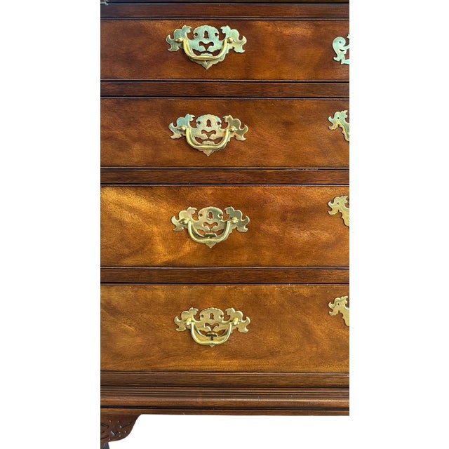 Chippendale Style Mahogany Secretary From the “Historic Charleston” Collection by Baker Furniture For Sale - Image 9 of 11