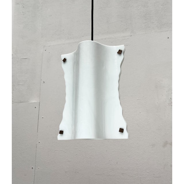 Postmodern Vintage Postmodern Italian Murano Glass Pendant Lamp, 1970s For Sale - Image 3 of 18