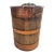 Vintage Oak & Copper Firewood Bucket For Sale