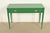 English John Widdicomb Antique Federal Green Lacquered Console or Entry Table, Newly Refinished For Sale - Image 3 of 15