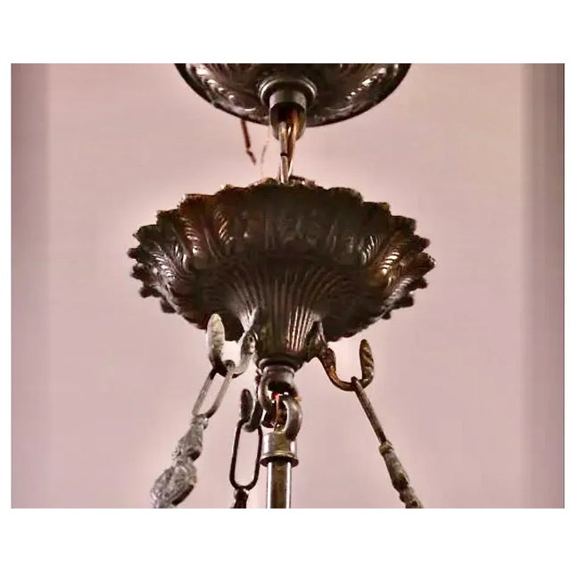 French Louis XVI-Style Glass Bell/Cloche Lantern, 2 Lanterns Available For Sale - Image 3 of 5